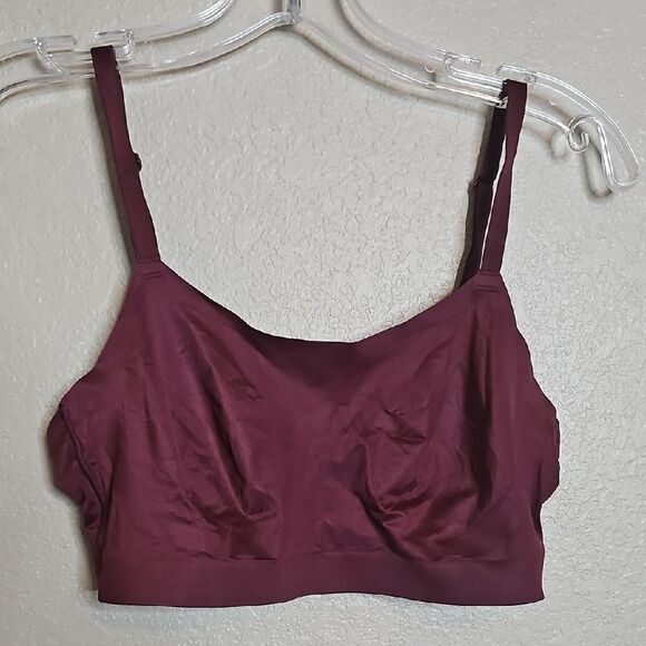 Soma Enbliss Luxe Adjustable Bra Burgundy Bralette Medium - Picture 1 of 4